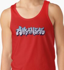 Arkansas License Plate Graffiti (By Graffiti Muscle) Tank Top