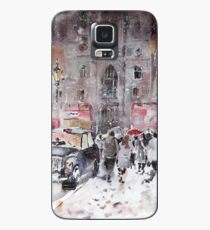 Funda/vinilo para Samsung Galaxy Invierno nieve en Londres - escena de la calle de la ciudad