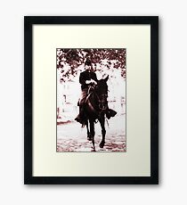 A Lone Soldier Framed Print