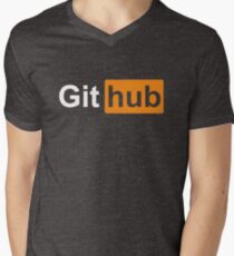 GitHub Men's V-Neck T-Shirt