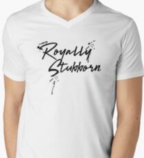 Royally Stubborn Graffiti Men's V-Neck T-Shirt