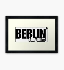 Berlin I like Framed Print