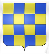 French France Coat of Arms 16415 Blason fr Mouxy de Loche Poster