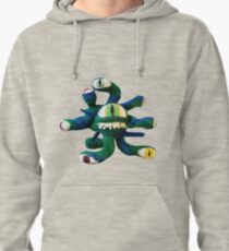 Blue/Green Beholder (Needle Felt Art) Pullover Hoodie