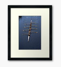 Mens 8 rowing Framed Print