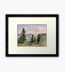 Heavenly Help - Psalm 121:1-2 Framed Print