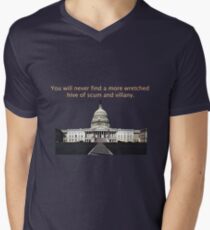You will never find a more wretched hive of scum and villany. Congress Men's V-Neck T-Shirt