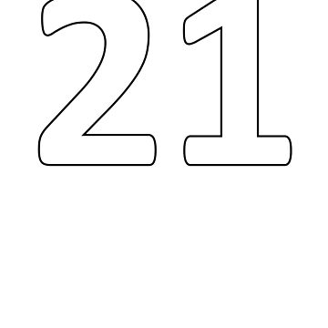 Sports Jersey Number 21 Poster for Sale by Mattyb22