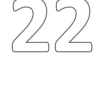 Sports Jersey Number 22 Sticker for Sale by Mattyb22