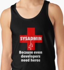 SYSADMIN: Because even developers need heros Tank Top