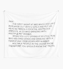 Anonymous Letter to Sammi Wall Tapestry
