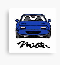 MX5 Miata NA Blue Canvas Print