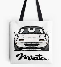 MX5 Miata NA White Tote Bag