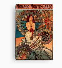 'Monaco' by Alphonse Mucha (Reproduction) Canvas Print