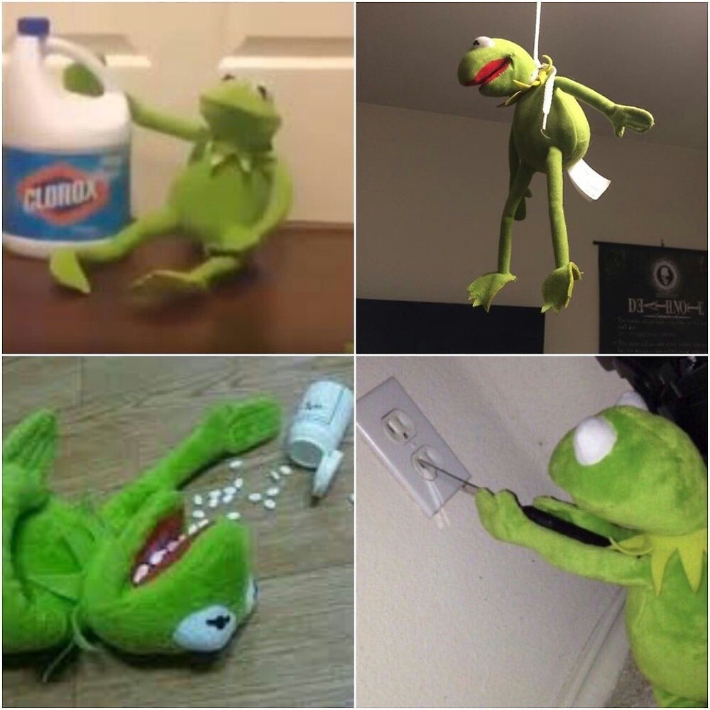 Kermit the frog suicidal meme