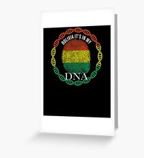 Bolivia Its In My DNA - Bolivia Bolivian Flag In Thumbprint Grußkarte