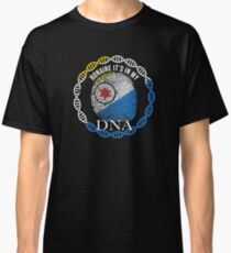 Bonaire Its In My DNA - Bonaire Bonaire Dutch Flag In Thumbprint Classic T-Shirt