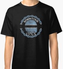 Botswana Its In My DNA - Botswana Botswanan Flag In Thumbprint Classic T-Shirt