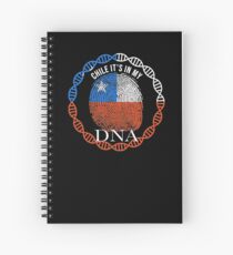 Chile Its In My DNA - Chile Chilean Flag In Thumbprint Spiral Notebook