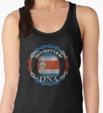 Costa Rica Its In My DNA - Costa Rica Costa Rican Flag In Thumbprint Débardeur femme
