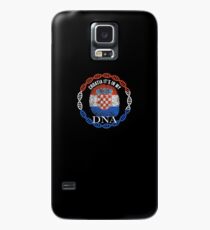 Croatia Its In My DNA - Croatia Croatian Flag In Thumbprint Hülle & Klebefolie für Samsung Galaxy