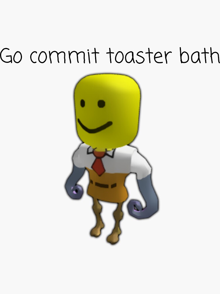 Toaster bath merch" Sticker by PolilopMc Redbubble