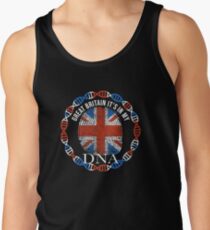 Great Britain Its In My DNA - Great Britain BritItsh Flag In Thumbprint Tank Top