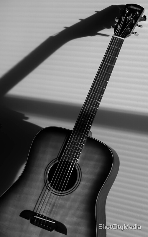 "Shadow Guitar" by ShotCityMedia Redbubble