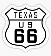 Texas Route 66 Sticker