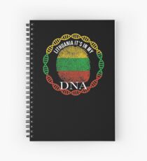 Lithuania Its In My DNA - Lithuania Lithuanian Flag In Thumbprint Spiral Notebook