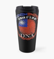 Taiwan Its In My DNA - Taiwan Taiwanese Flag In Thumbprint Travel Mug