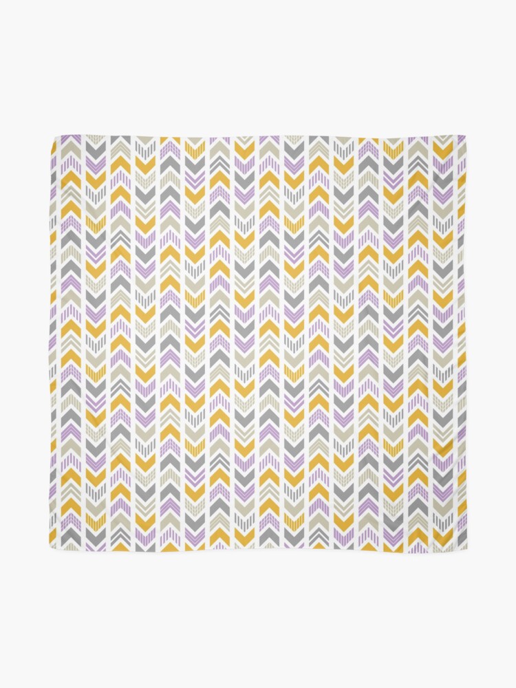 Alternate view of Patterned Arrowhead Chevron Scarf