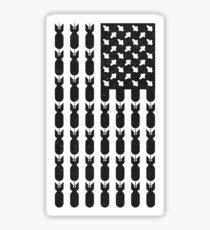 Black Bombing USA FLAG Sticker