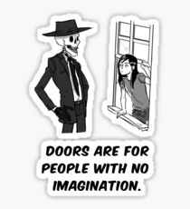 Skulduggery Pleasant Fanart - Doors Sticker