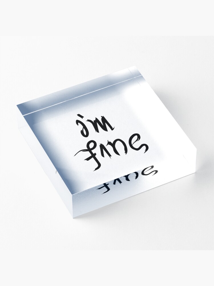 Alternate view of BTS - I'm Fine / Save ME Acrylic Block