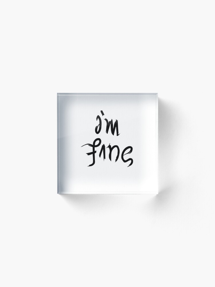 Alternate view of BTS - I'm Fine / Save ME Acrylic Block