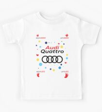 Audi Quattro 2 arms 2 legs Kids T-Shirt