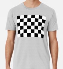 Checkered Flag, Chequered Flag, Motor Sport, Checkerboard, Pattern, WIN, WINNER, Racing Cars, Race, Finish line, BLACK Men's Premium T-Shirt