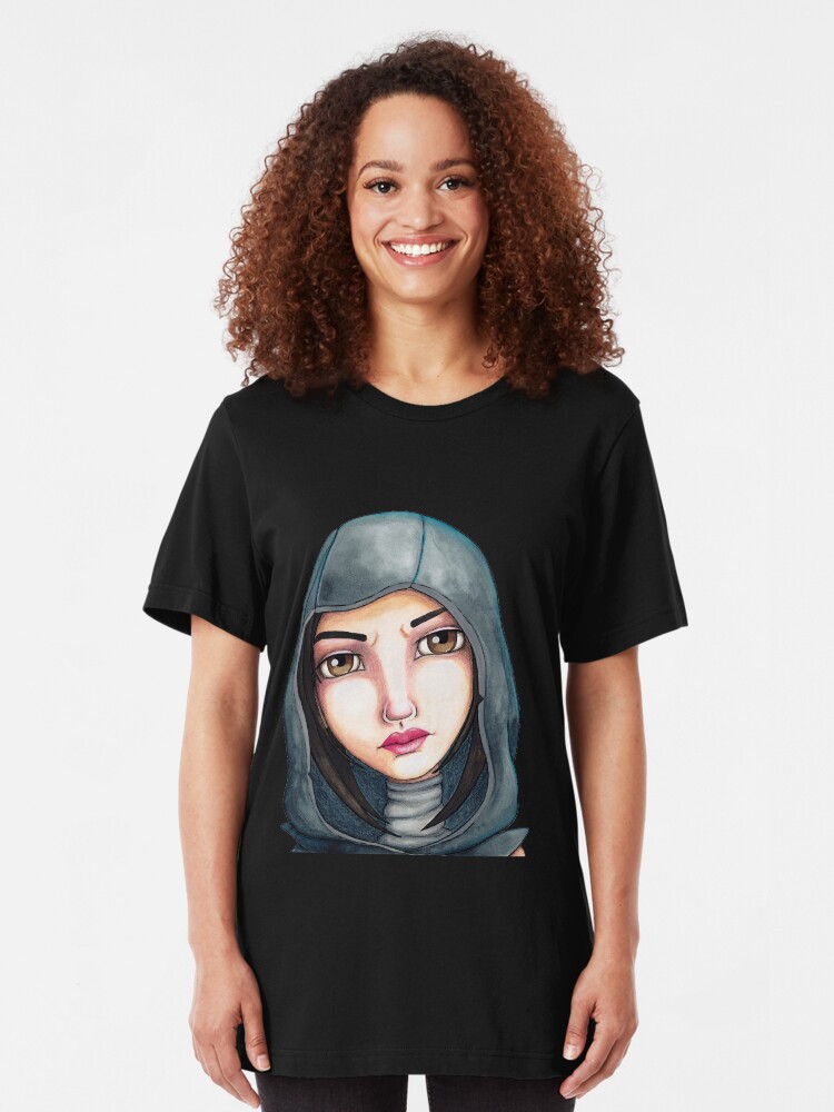 Alternate view of Fate (Watercolor Version) Slim Fit T-Shirt