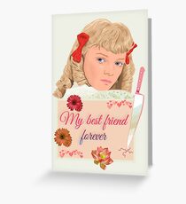 Nellie Oleson little house my best friend forever Greeting Card