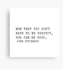 Sei gut - John Steinbeck Zitat Metallbild