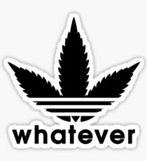Whatever Weed Leaf Sticker