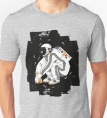 Hockender Gopnik Slawisch mit Trainingsanzug im Weltall Slim Fit T-Shirt
