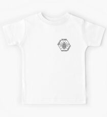Courteeners // God Bess The Band - Manchester Bee Hexagon Kids Tee