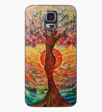 Tree of Life Power of the Elements Lebensbaum Gemälde Hülle & Klebefolie für Samsung Galaxy