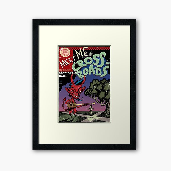 Meet Me at the Crossroads Framed Art Print