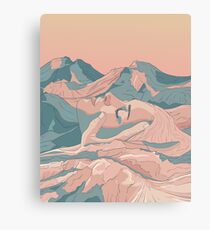 I Saw Her Face In The Mountains Canvas Print