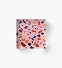 Terrazzo Rosé Acrylic Block