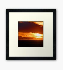Blanca Sunset, Looking West Framed Print