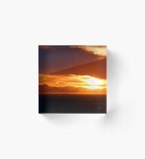 Blanca Sunset, Looking West Acrylic Block